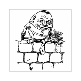 Humpty Dumpty Rubber Stamp