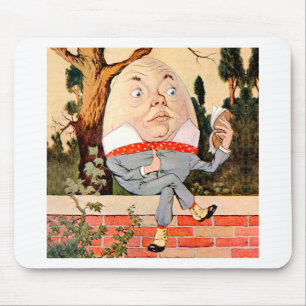 Humpty Dumpty Sat On a Wall in Wonderland Mouse Pad