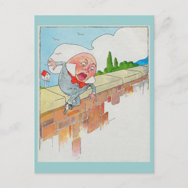 Humpty Dumpty sat on a wall Postcard (Front)