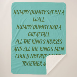 HUMPTY DUMPTY SHERPA BLANKET