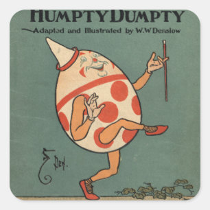 Humpty Dumpty Square Sticker