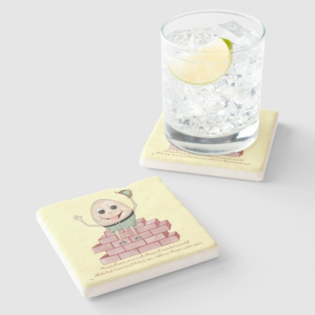Humpty Dumpty Stone Coaster (Side)