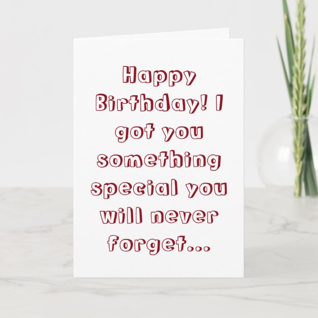 Humpty Nightmare Birthday Card. Card (Front)