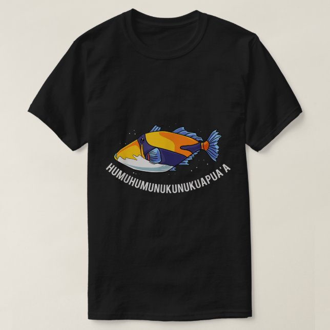 Humuhumunukunukuapua'a Hawaiian State Fish  T-Shirt (Design Front)