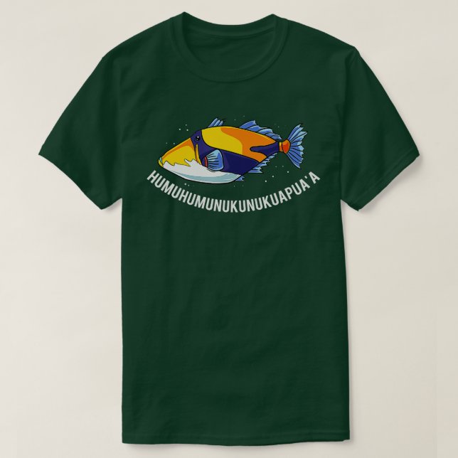 Humuhumunukunukuapuaa Hawaiian State Fish  T-Shirt (Design Front)