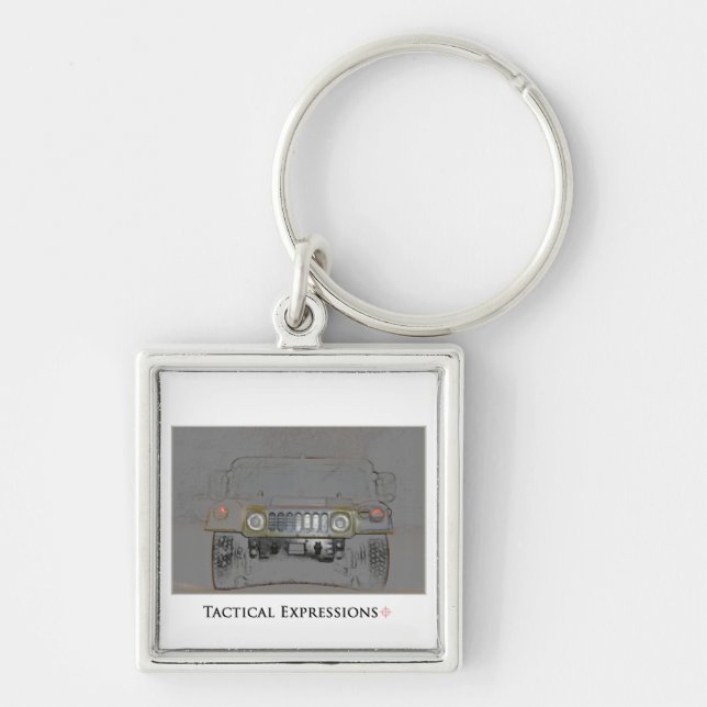 Humvee Coloured Pencil Products Key Ring (Front)
