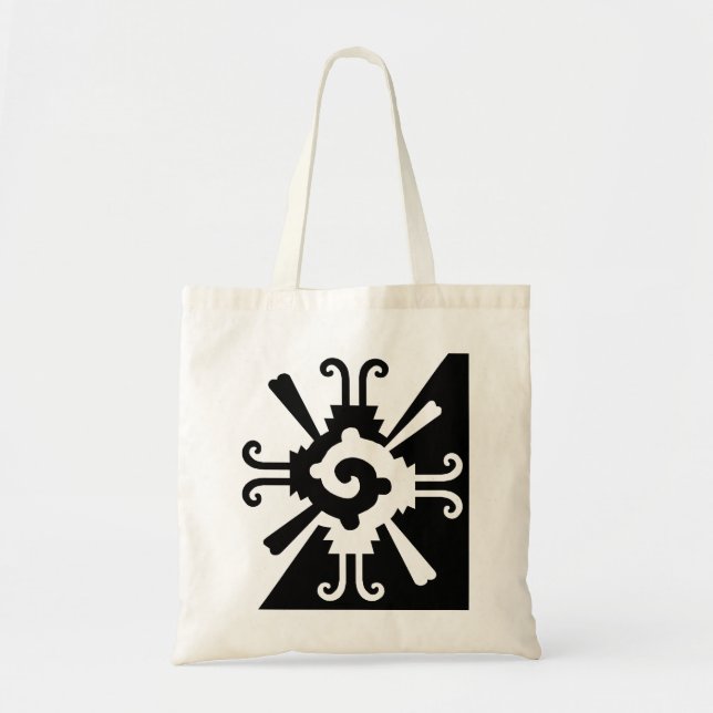 Hunab Ku-Black and White Tote Bag (Front)