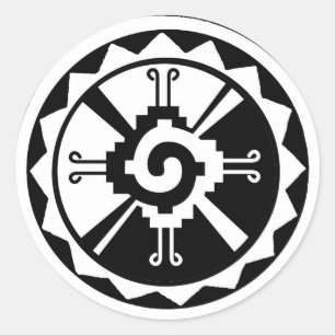 Hunab Ku Creator & Celestial Planets Classic Round Sticker