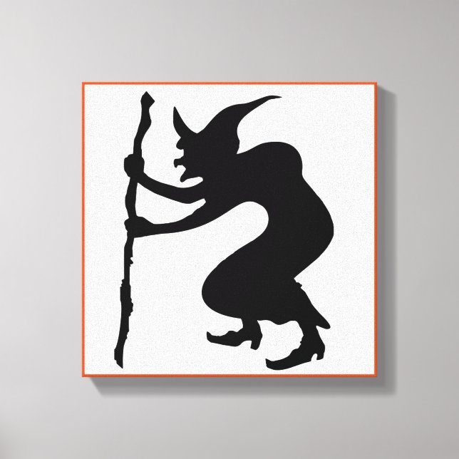 HUNCHBACK HALLOWEEN WITCH CANVAS PRINT (Front)