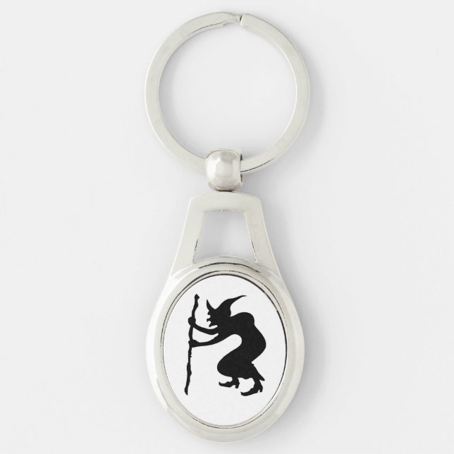 HUNCHBACK HALLOWEEN WITCH KEY RING (Front)