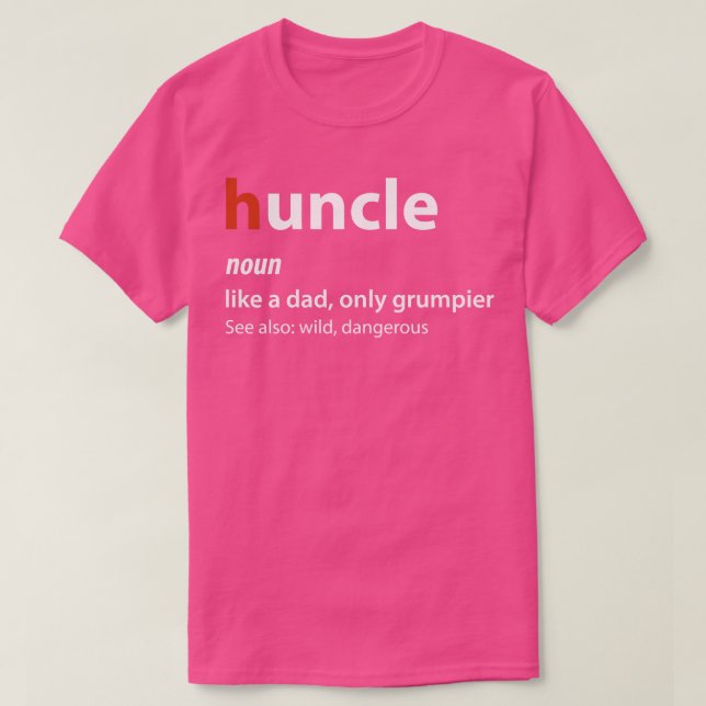 Huncle Hunting Gifts T-Shirt (Design Front)