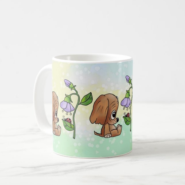 Hund und Blume  Coffee Mug (Front Left)