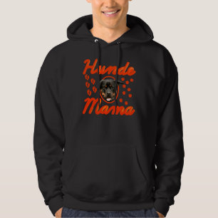 Hundemama Rottweiler Orange Hoodie