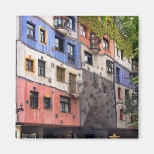 Hundertwasser in Vienna photo Magnet