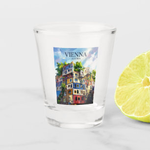 Hundertwasserhaus Austria Shot Glass