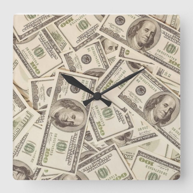 Hundred Dollar Bill Money Clock (Front)