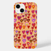 Hundred hearts Case-Mate iPhone case