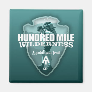 Hundred Mile Wilderness (arrowhead T) Magnet