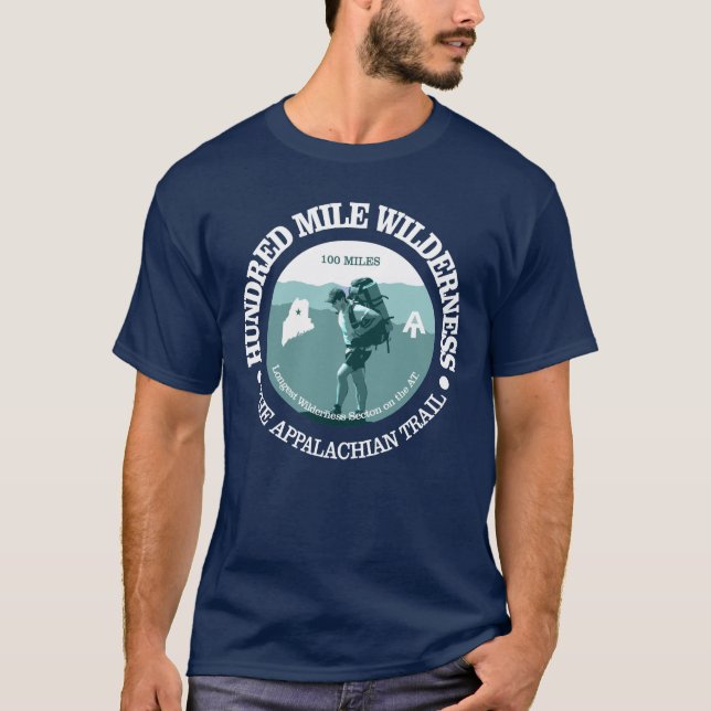 Hundred Mile Wilderness -AT T-Shirt (Front)