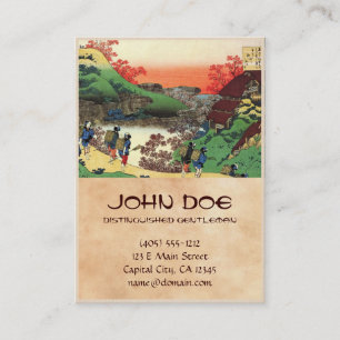 Hundred Poems Explained by the Nurse Hokusai Business Card