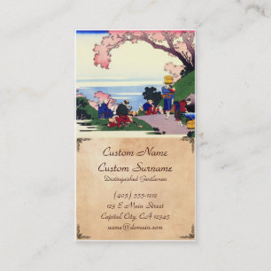 Hundred Poems Explained by the Nurse Hokusai Business Card