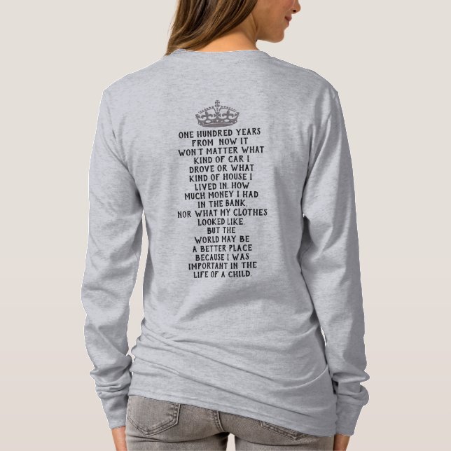 Hundred Years from now ---- T-shirt (Back)