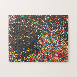 hundreds and thousands black floor jigsaw puzzle