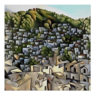 Hundreds Of Houses Kayakoy Fethiye Painting Poster