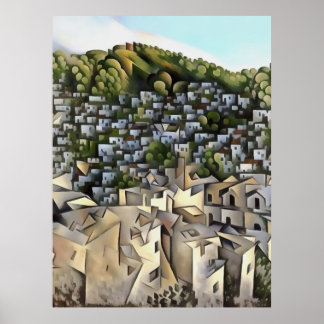 Hundreds Of Houses Kayakoy Fethiye Painting Poster