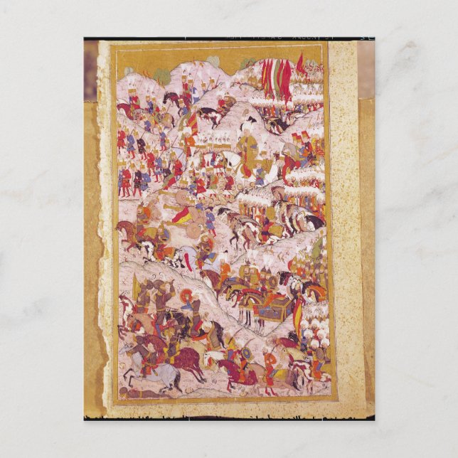 Hunername' manuscript: Suleyman Postcard (Front)