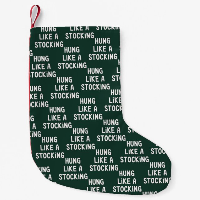 Hung Like A Stocking Christmas Funny Sarcastic (Front)