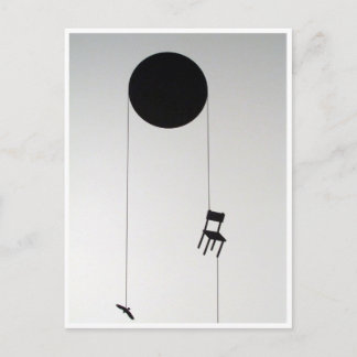 hung postcard