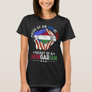 Hungarian American Foreign Hungary Flag T-Shirt