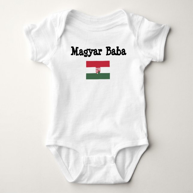 Hungarian Baba Baby Bodysuit (Front)