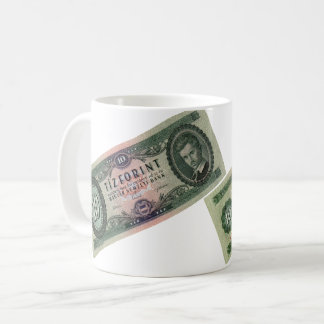 Hungarian Banknote 10 Forint HUF Green Note Bill Coffee Mug