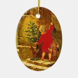 Hungarian Christmas from 1896 Ceramic Tree Decoration
