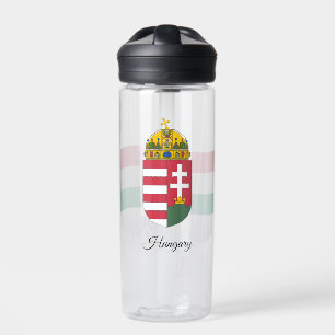 Hungarian Coat of Arms, Flag, Hungary Water Bottle