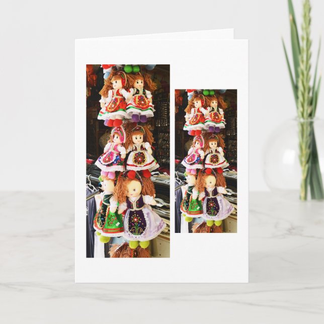 Hungarian dolls holiday card (Front)