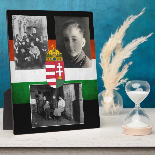 Hungarian Family w/Three Photos Plaque (Side)