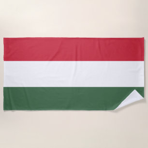 Hungarian Flag Beach Towel