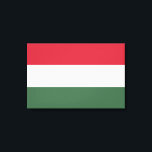Hungarian Flag Canvas Print<br><div class="desc">This design features the national flag of Hungary (known in Hungarian as Magyarország), which is a country in Central Europe. Hungary borders Slovakia to the north, Ukraine to the northeast, Romania to the east and southeast, Serbia to the south, Croatia and Slovenia to the southwest and Austria to the west....</div>