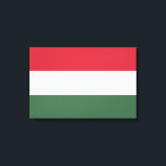 Hungarian Flag Canvas Print<br><div class="desc">This design features the national flag of Hungary (known in Hungarian as Magyarország), which is a country in Central Europe. Hungary borders Slovakia to the north, Ukraine to the northeast, Romania to the east and southeast, Serbia to the south, Croatia and Slovenia to the southwest and Austria to the west....</div>