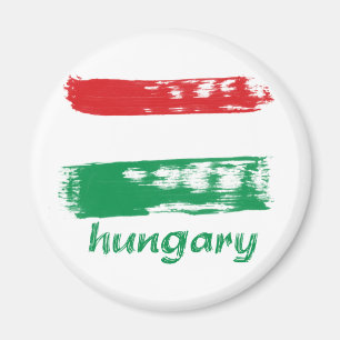 Hungarian flag design magnet