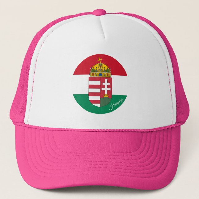 Hungarian flag, Emblem & Hungary - fashion /sports Trucker Hat (Front)