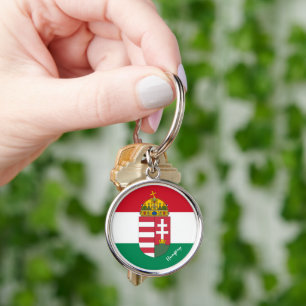 Hungarian flag, Emblem & Hungary holiday /sports K Key Ring