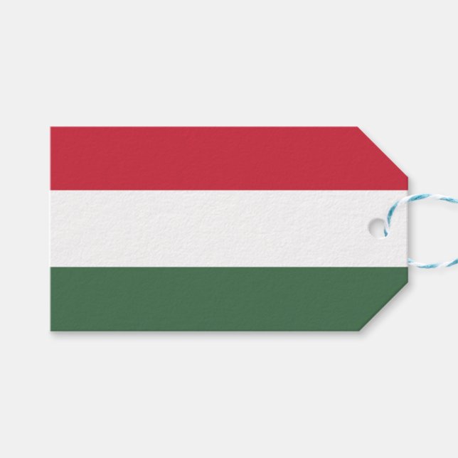 Hungarian Flag Gift Tags (Front (Horizontal))