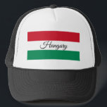 Hungarian flag & Hungary - fashion, travel /sports Trucker Hat<br><div class="desc">Baseball/Trucker Hats: Hungary & Hungarian Flag - love my country,  travel,  holiday,  fashion patriots /sports fans</div>