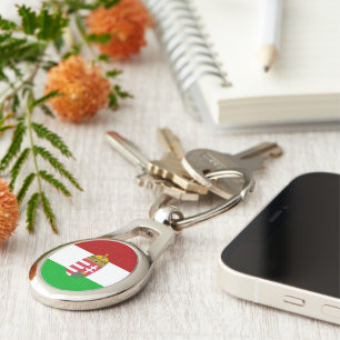 Hungarian flag key ring