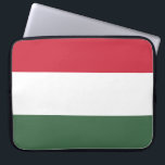 Hungarian Flag Laptop Sleeve<br><div class="desc">This design features the national flag of Hungary (known in Hungarian as Magyarország), which is a country in Central Europe. Hungary borders Slovakia to the north, Ukraine to the northeast, Romania to the east and southeast, Serbia to the south, Croatia and Slovenia to the southwest and Austria to the west....</div>