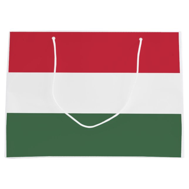 Hungarian Flag Large Gift Bag (Front)